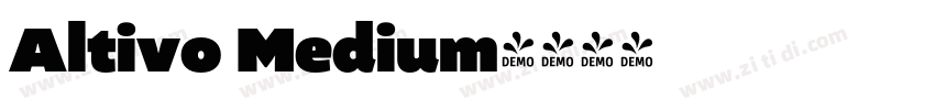 Altivo Medium字体转换